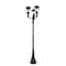 Z-Lite Davina 4 Light Outdoor Post Mounted Fixture, 34.5in. W x 120.25in. H, Black 5016PHBR-3-564P-BK - alternate 2